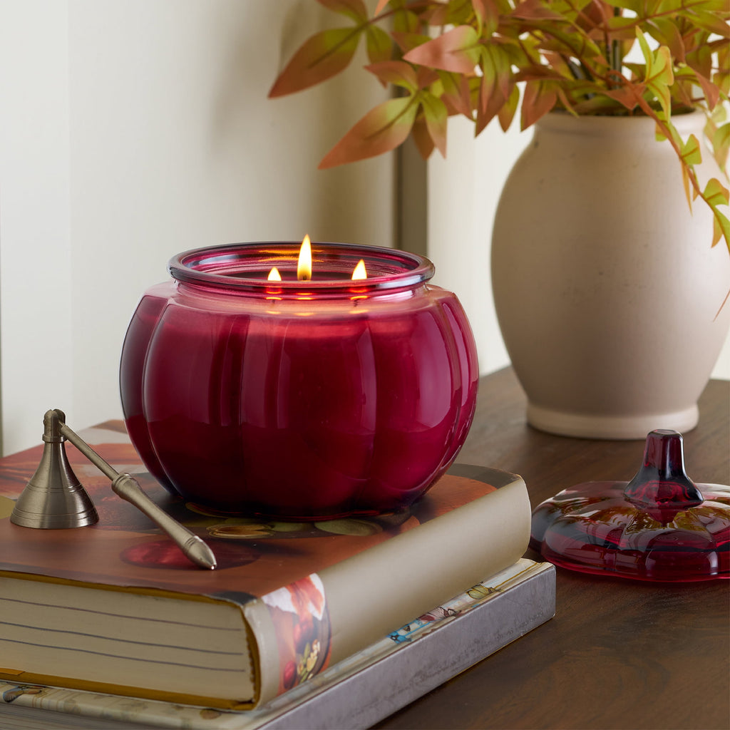 Better Homes & Gardens 3-Wick 30 oz Glass Jar Candle, Farm Apple Pumpkin