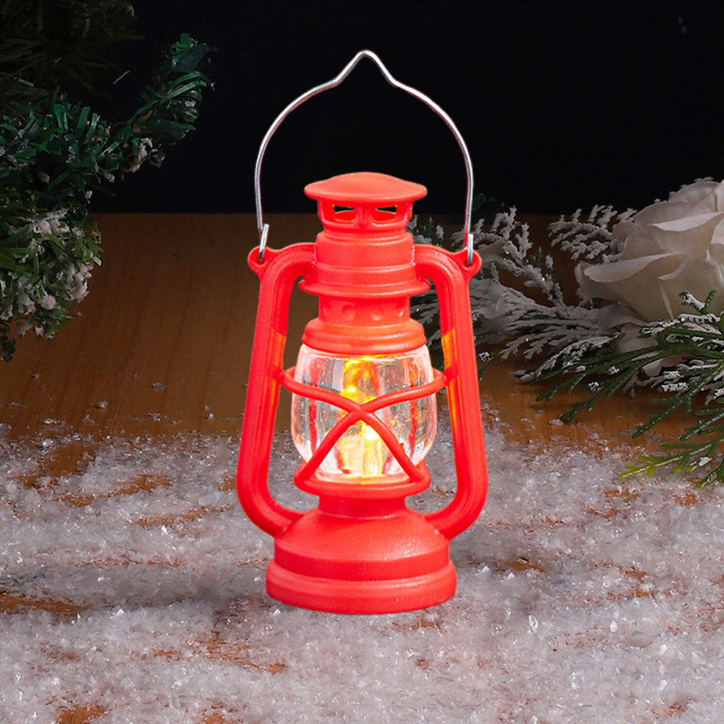 Djiypn Mini Lanterns 2Pack LED Small Lanterns Decorative Indoor Outdoor Hanging Lantern Decorative Candle Light Farmhouse Decor for Weddings Western Camping Party Halloween Christmas Decorations