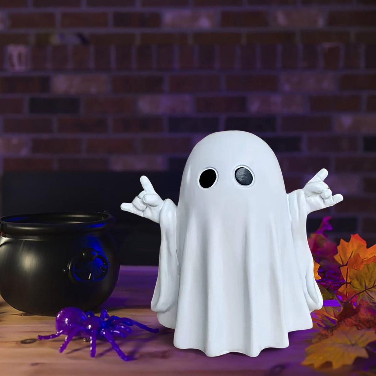 Qocolcyl 2 Pack Halloween Skeleton Lights Decorations, Halloween Candles Lamp Decoration Ornament Indoor Outdoor, Halloween Scary Decor for Home Room Table Outside Yard Lawn Garden Party Supplies