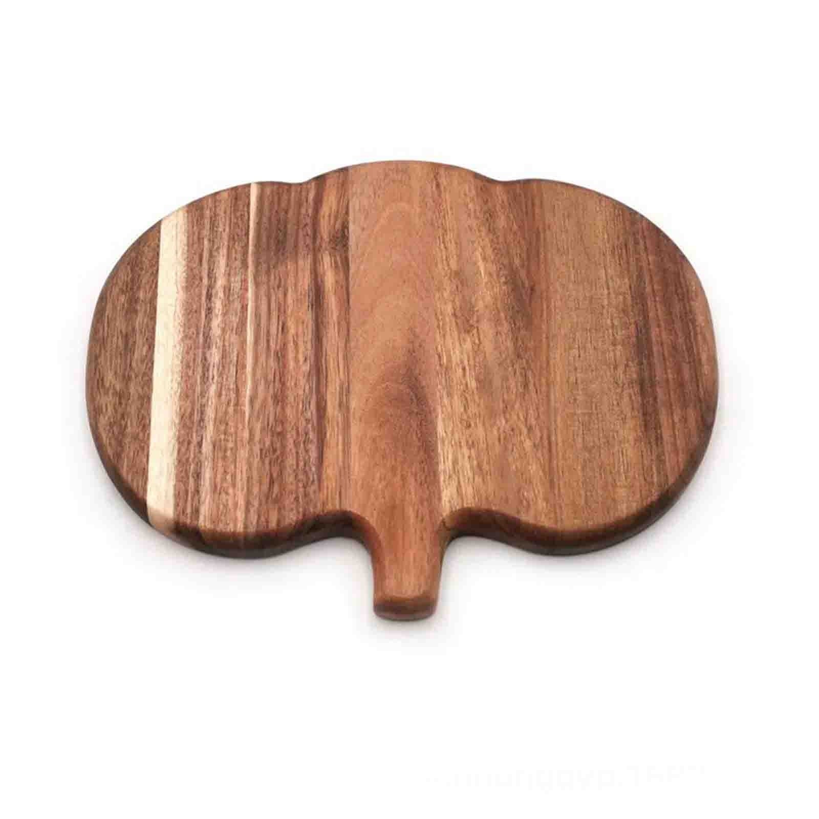 geerera Pumpkin Shaped Wooden Serving Board, Cheese & Charcuterie Platter for Fall, Thanksgiving & Halloween Parties