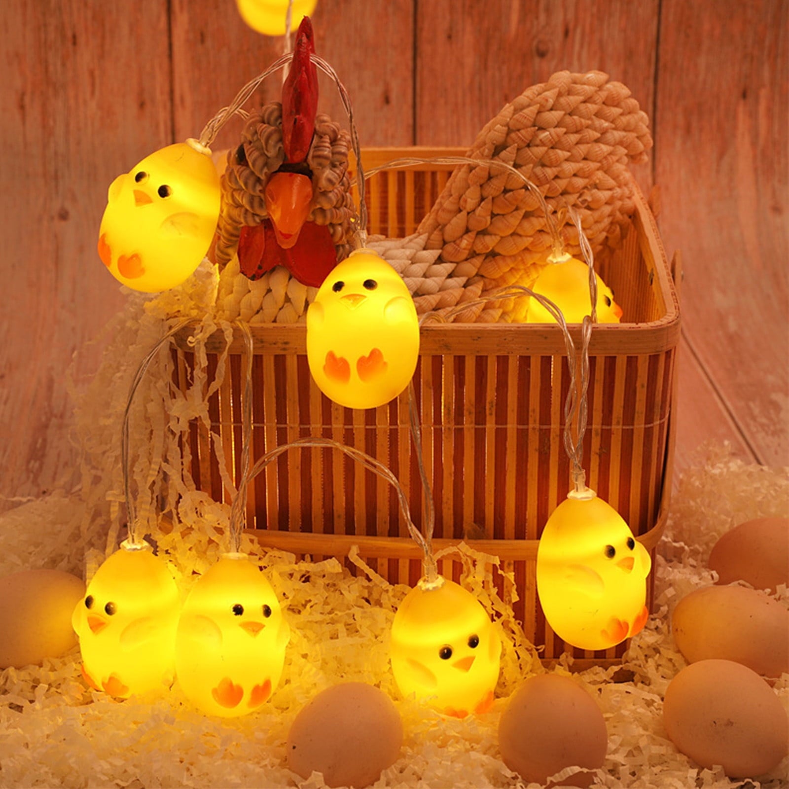 Stijggn 10 Easter Lights Outdoor Easter Decor LED Bunny Lights Plug in Easter Lights String for Indoor Outdoor Spring Decor & Easter Decor