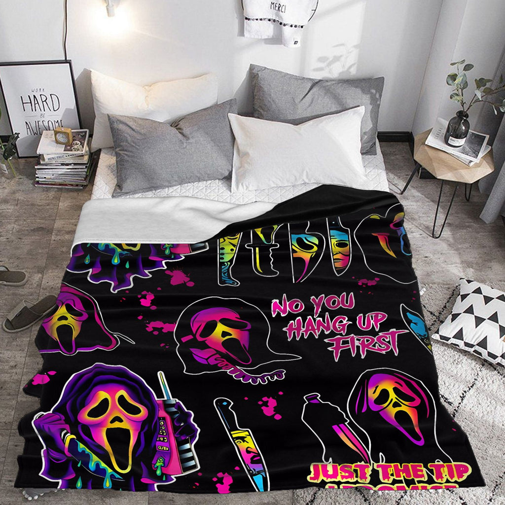 Jbralid This is My Horror Movie Watching Blanket, Horror Movie Blanket, Halloween Blanket, Scary Movie Blanket, Horror Blanket Gifts for Halloween 40x50 in