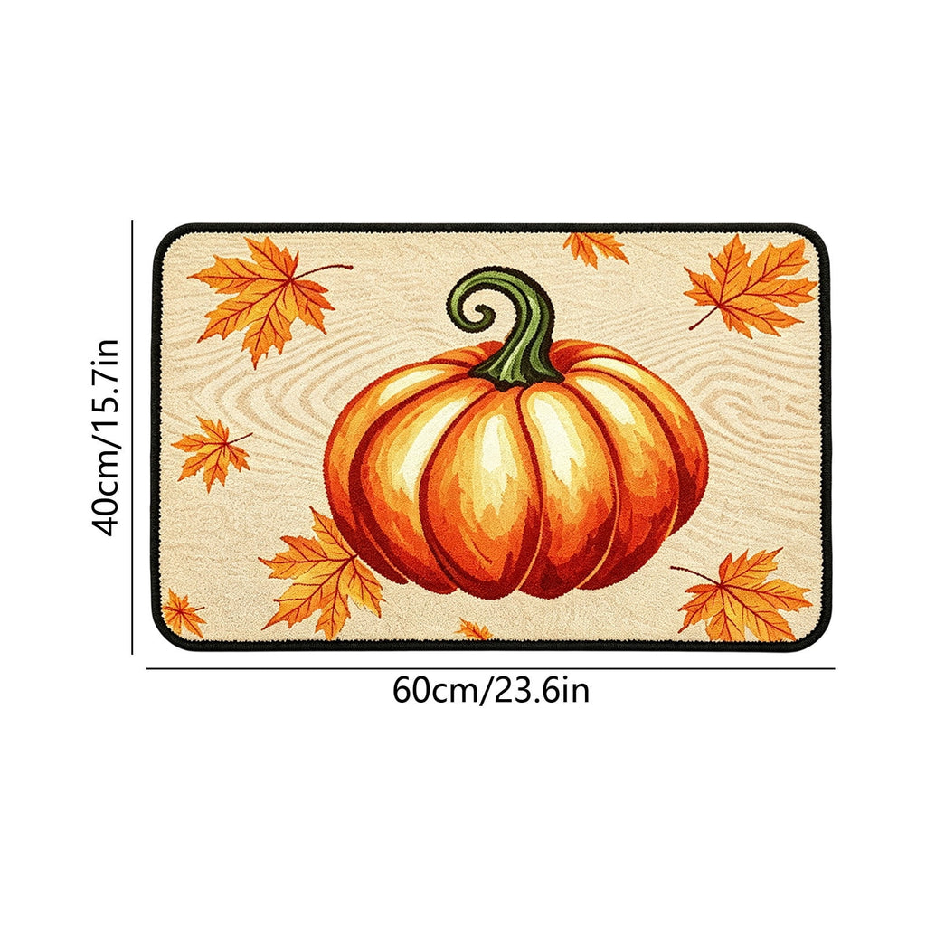 Autumn Door Mat for Entryway, 16x24 Inch, Fall-Themed Floor Doormat for Home Decor, Non-Slip Rug Mat for Living Room, Kitchen, Bedroom, Gifts for Fall Lovers (E)