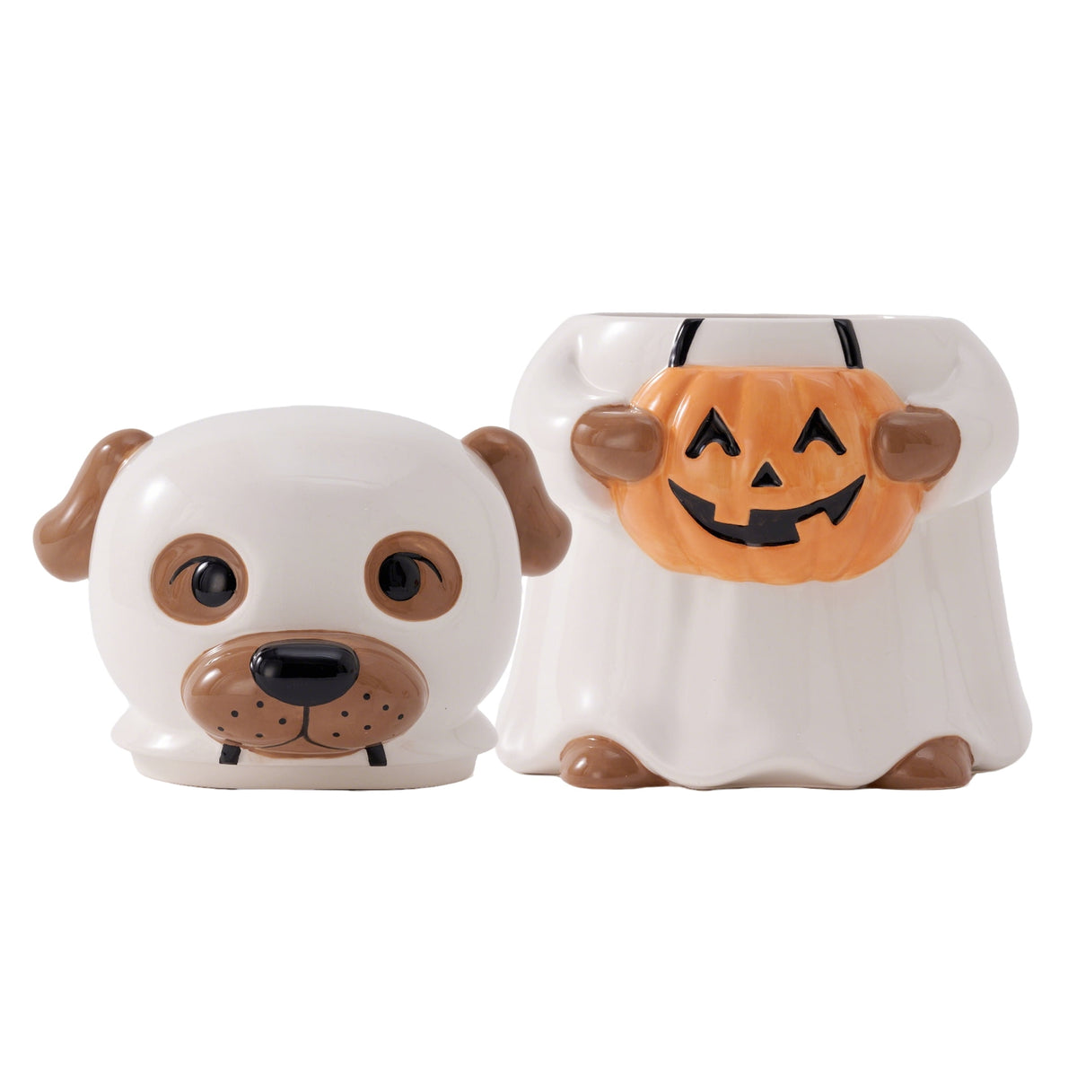 Way to Celebrate Halloween Ghost Dog Ceramic Cookie Jar