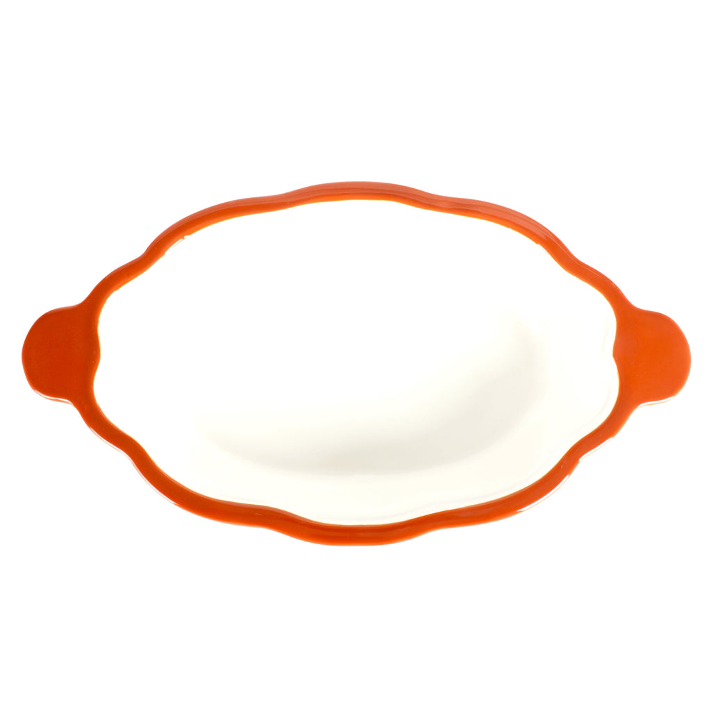 The Pioneer Woman 3-Quart Oval Pumpkin Stoneware Baker with Lid, Linen