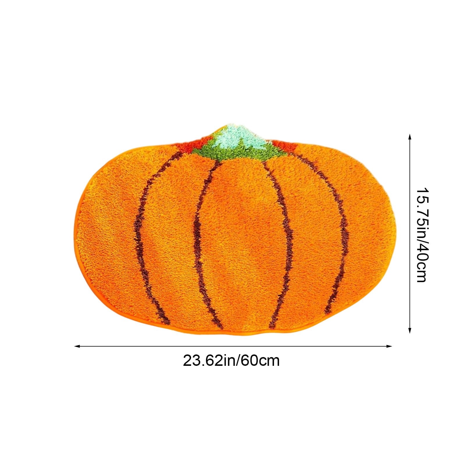 YIMWNYI Halloween Pumpkin Rugs, Decorative Floor Mat, Doormat for Living Room, Kitchen, Thanksgiving Day, Soft Bathroom Mat, Fall Themed Home Decor, Easy to Clean Rug