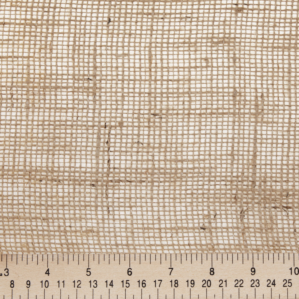 Love, Laugh, Craft Jute Naturalistic Needlework Fabric Precut Roll, 8" x 5-Yards, Natural