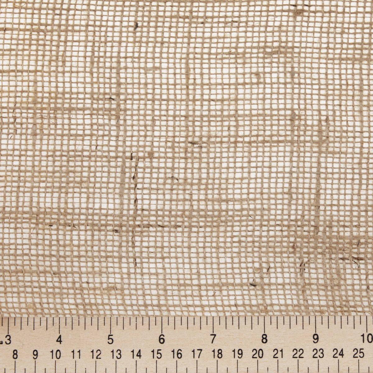 Love, Laugh, Craft Jute Naturalistic Needlework Fabric Precut Roll, 8" x 5-Yards, Natural