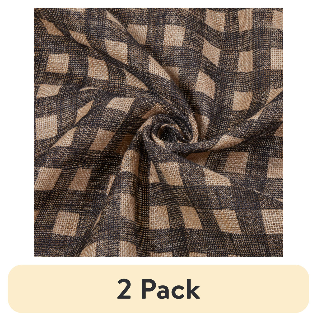 Allen Company Folded & Precut Jute Burlap Craft Fabric, 46"W x 2-Yards, Natural