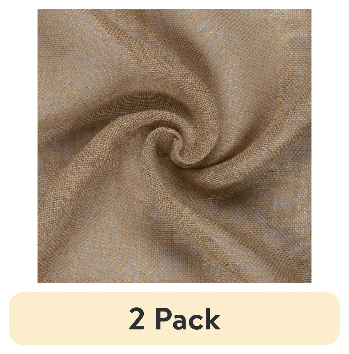Allen Company Folded & Precut Jute Burlap Craft Fabric, 46"W x 2-Yards, Natural