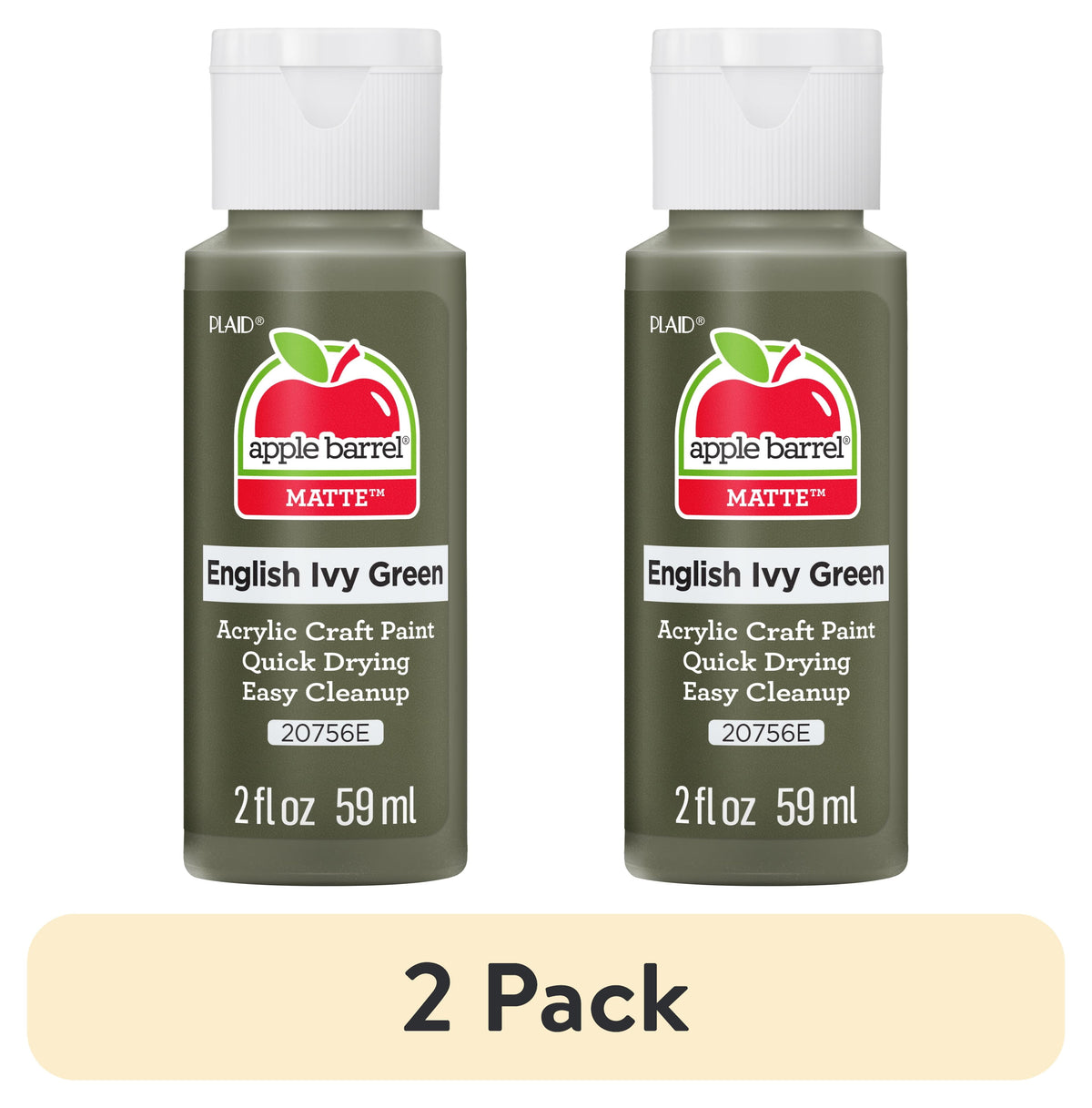 Apple Barrel Acrylic Craft Paint, Matte Finish, Pumpkin Orange, 2 fl oz