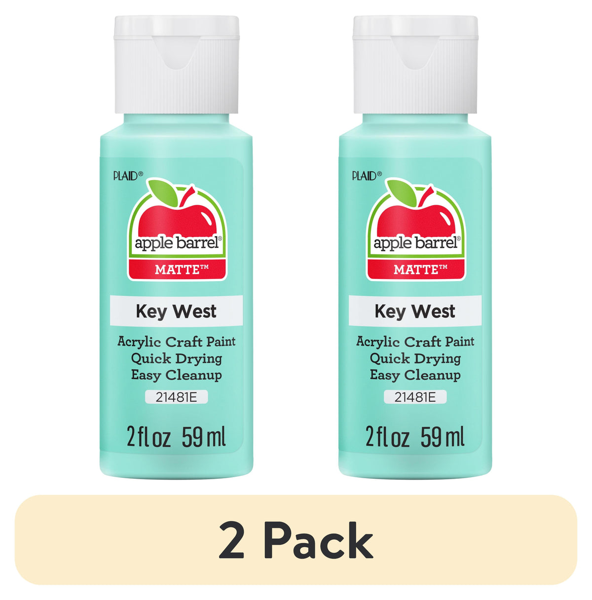 Apple Barrel Acrylic Craft Paint, Matte Finish, Pumpkin Orange, 2 fl oz