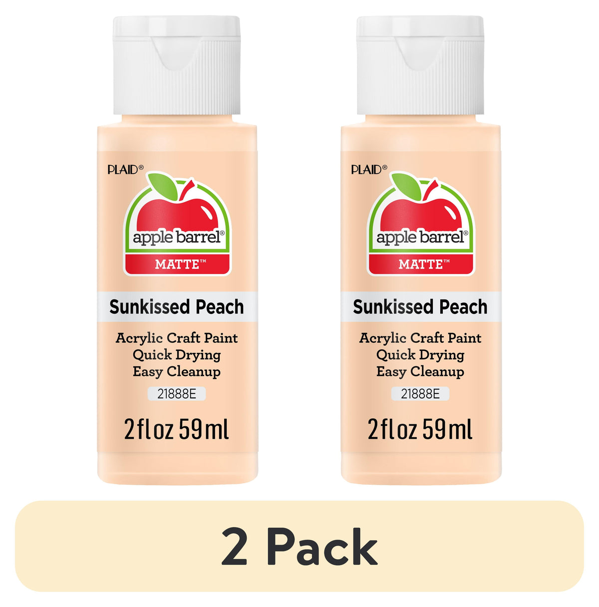 Apple Barrel Acrylic Craft Paint, Matte Finish, Pumpkin Orange, 2 fl oz