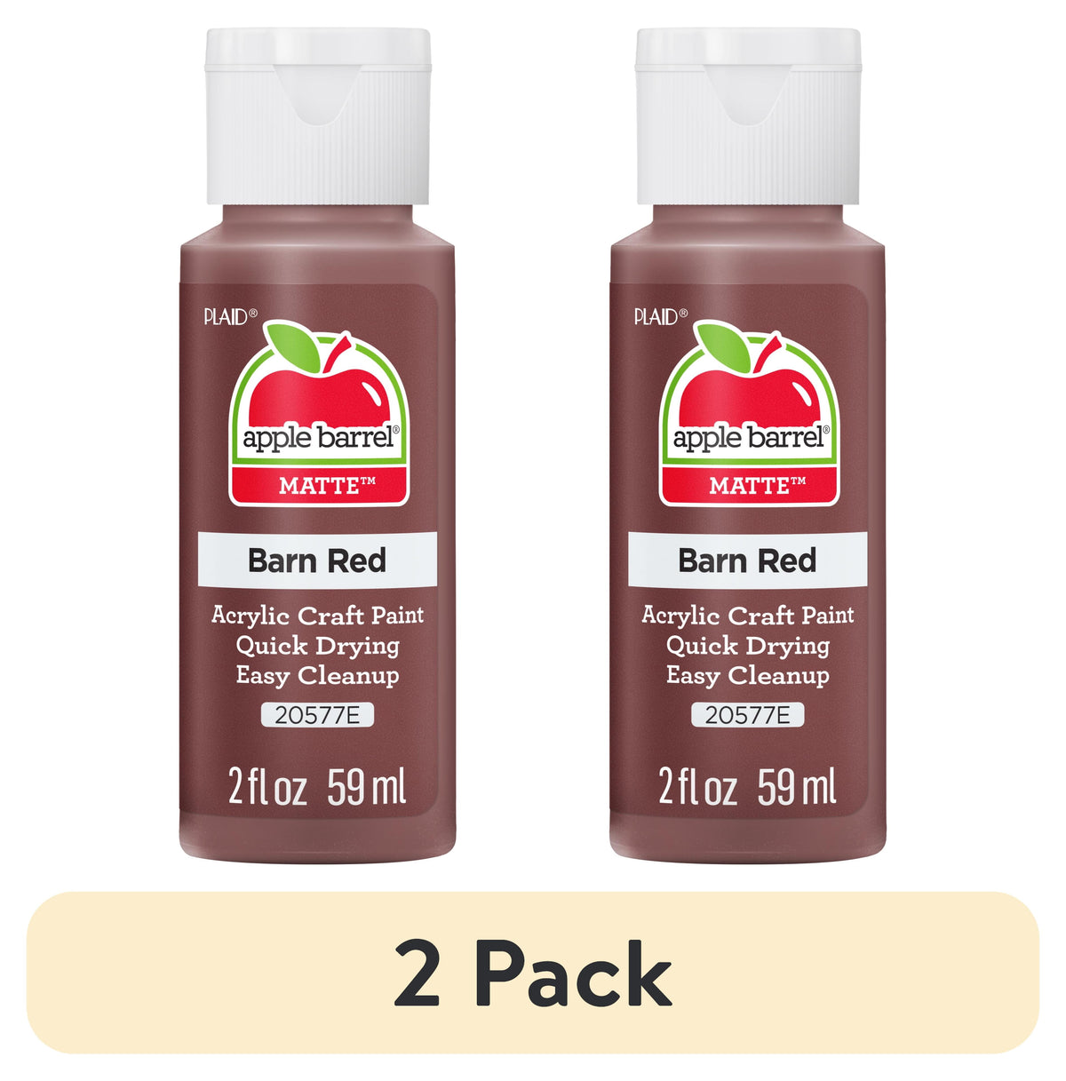 Apple Barrel Acrylic Craft Paint, Matte Finish, Pumpkin Orange, 2 fl oz