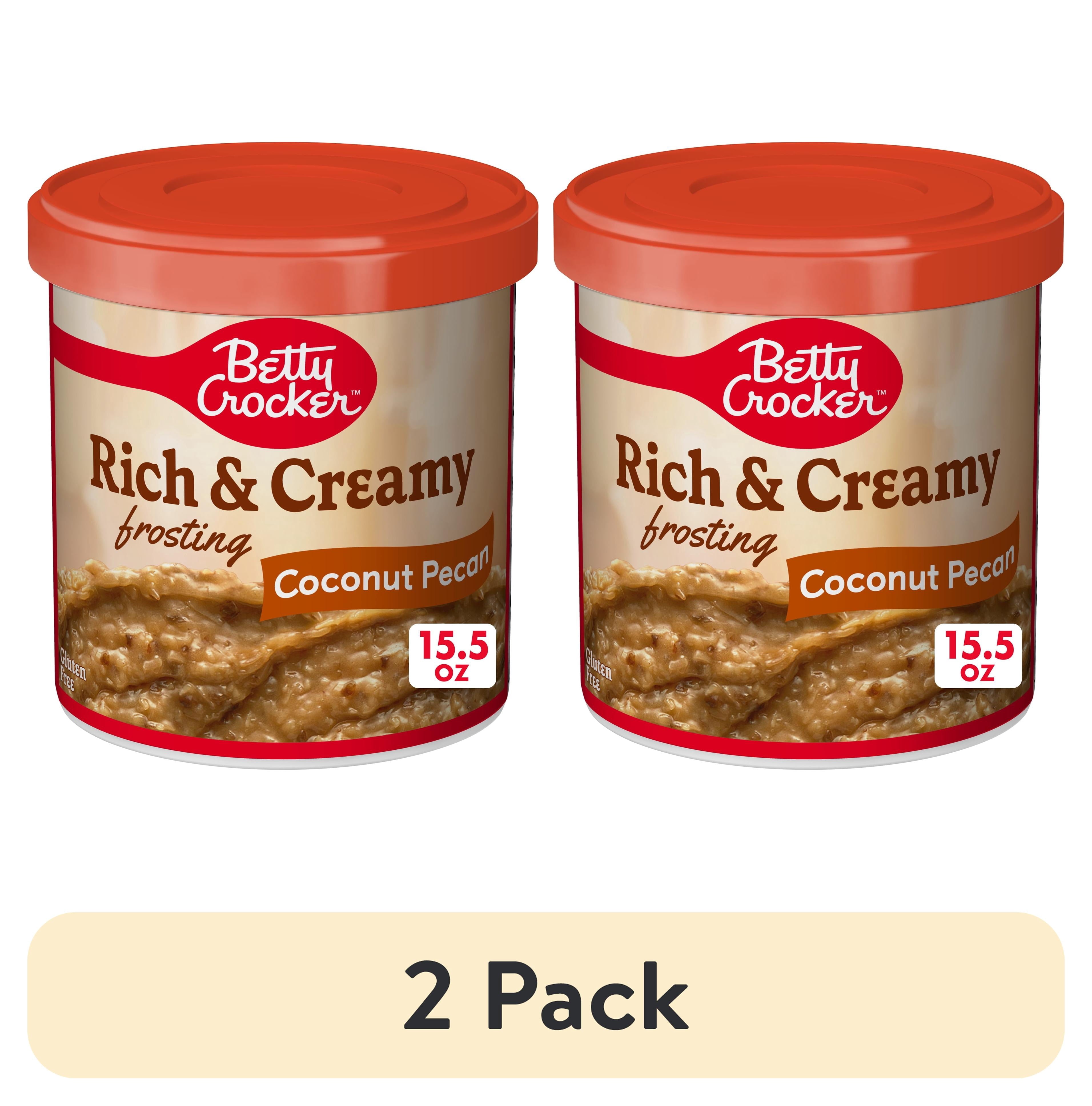 Betty Crocker Rich and Creamy Coconut Pecan Frosting, Gluten Free, 15.5 oz