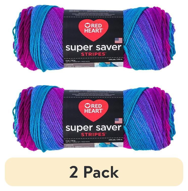 Red Heart® Super Saver® 4 Medium Acrylic Yarn, Bonbon Print 5oz/142g, 236 Yards