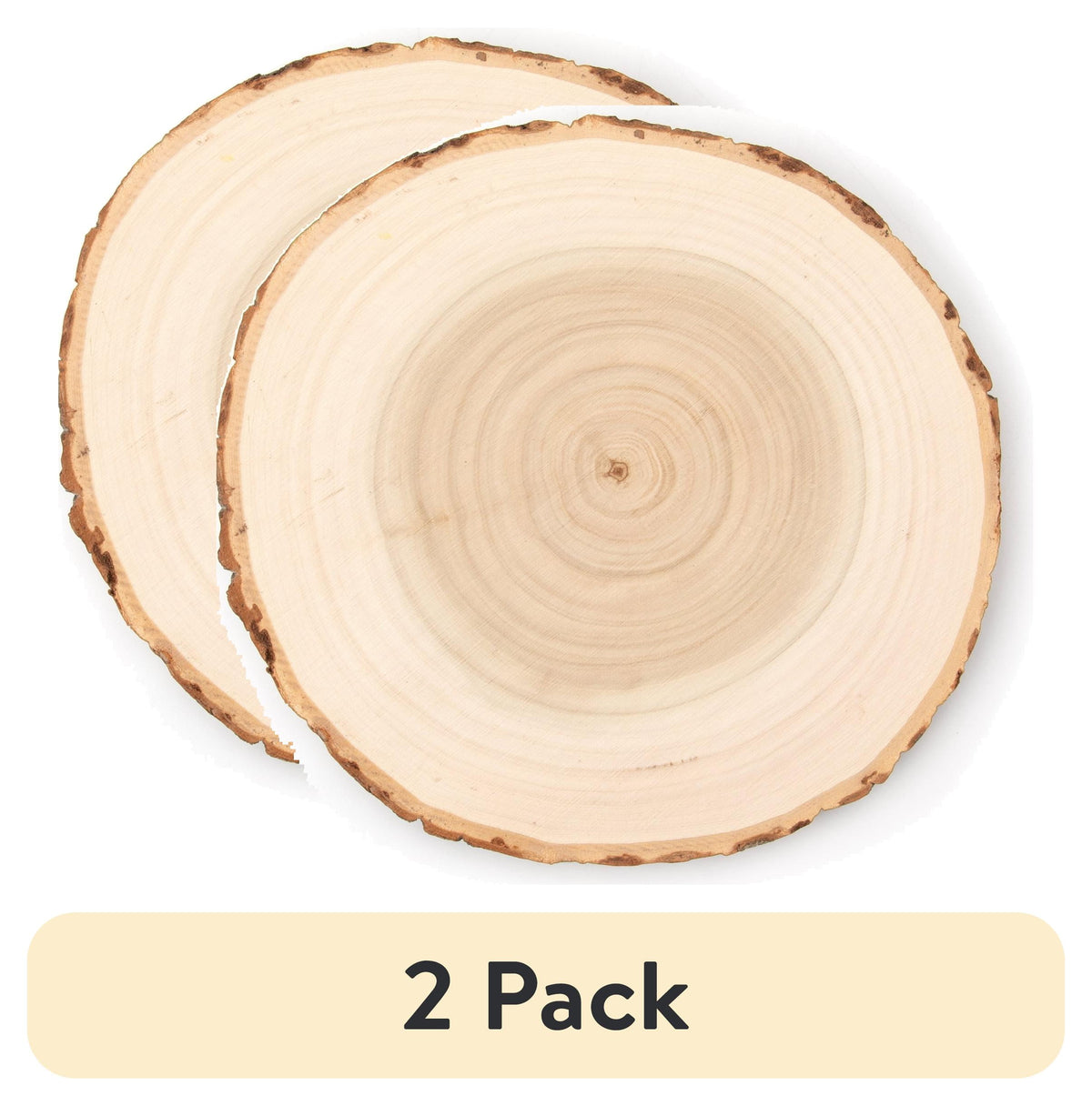 Cousin DIY Poplar 7" Round Rustic Wood Slice with Bark