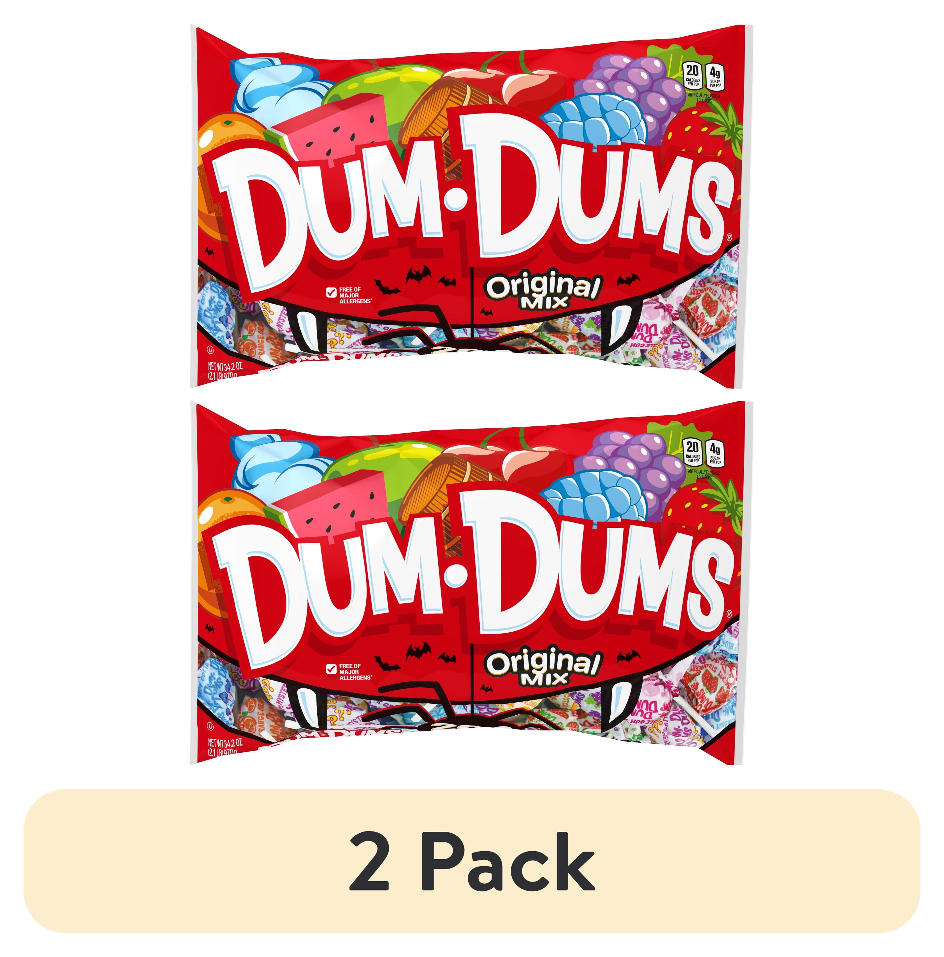 Dum Dums Original Mix Assorted Halloween Lollipops and Suckers, Hard Party Candy Bags, 200 Count