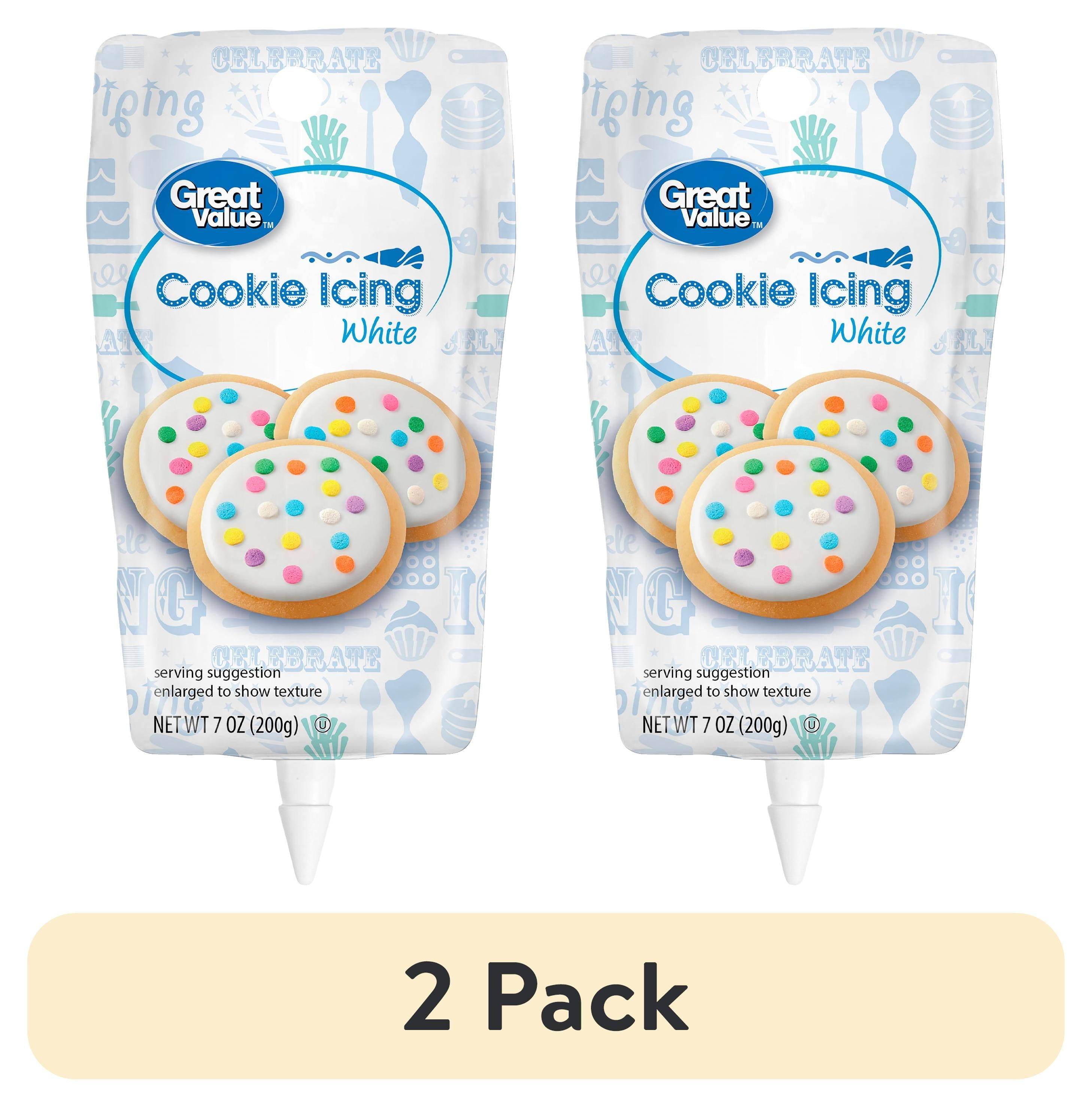 Great Value Vanilla Cookie Icing, White, 7 oz