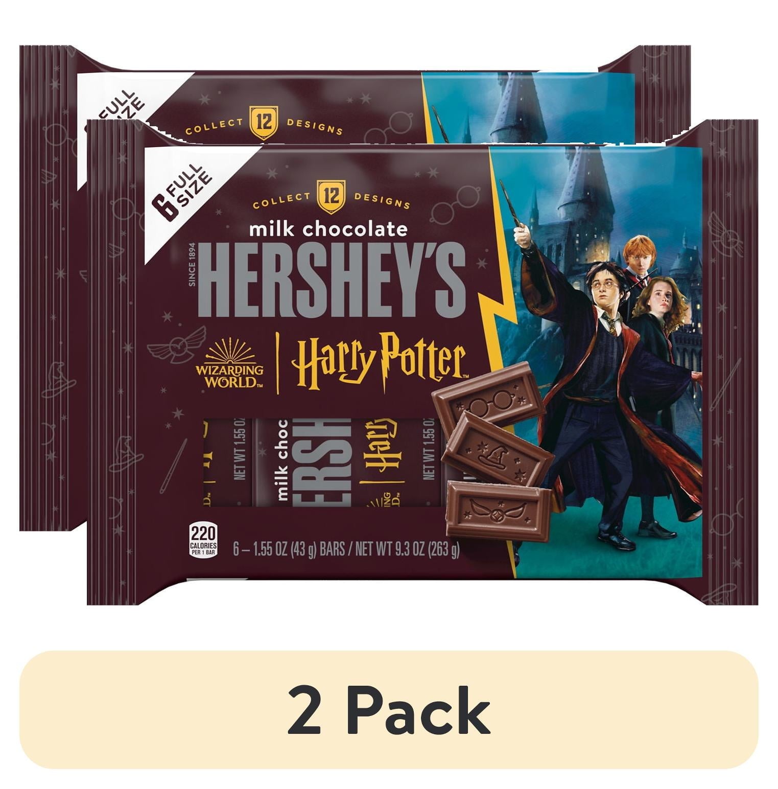 Hershey's Milk Chocolate Harry Potter™ Halloween Candy, Bars 1.55 oz, 6 Count