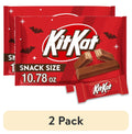 (2 pack) Kit Kat Milk Chocolate Wafer Snack Size, Halloween Candy Bag, 10.78 oz