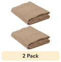 (2 pack) Love, Laugh, Craft Natural Burlap Precut Fabric, 46"W x 2-Yards, Brown