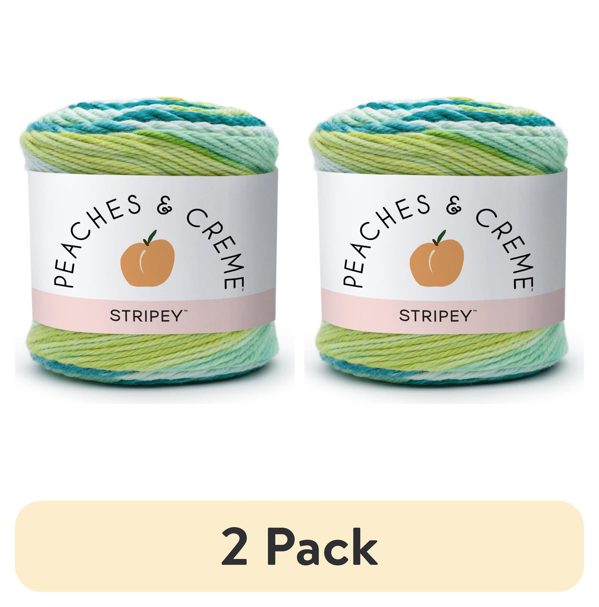 Peaches & Creme Ombre 4 Medium Cotton Yarn, Fleur De Lavandra 2oz/56.7g, 95 Yards