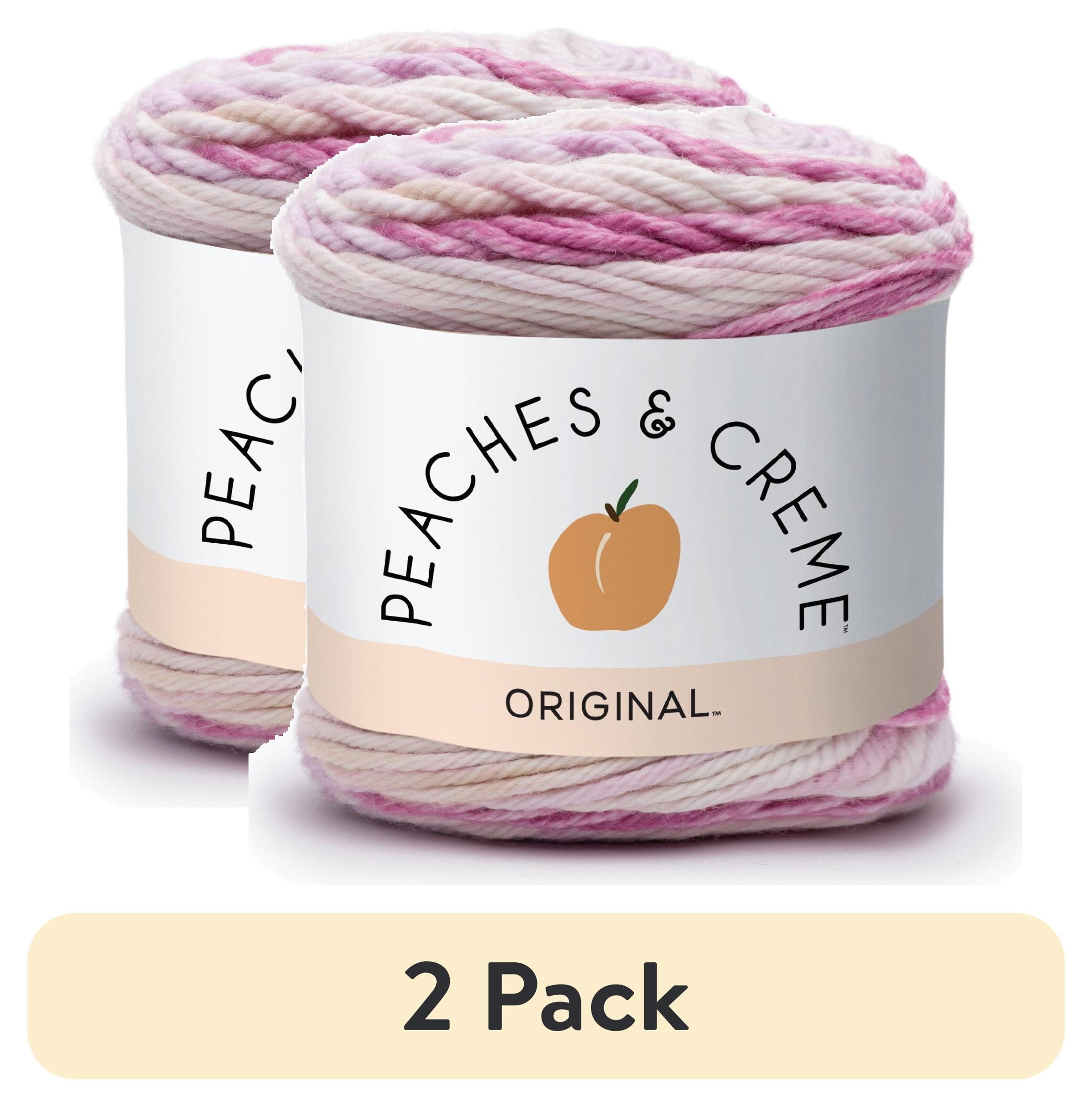 Peaches & Creme Ombre 4 Medium Cotton Yarn, Fleur De Lavandra 2oz/56.7g, 95 Yards