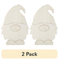 (2 pack) Plaid Surfaces Layered Wood Shape, Gnome