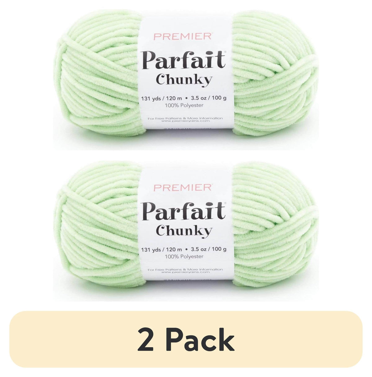 Premier Yarns - Parfait Chunky - 3.5oz 131yds - Super Bulky 6 Weight - Polyester Chenille