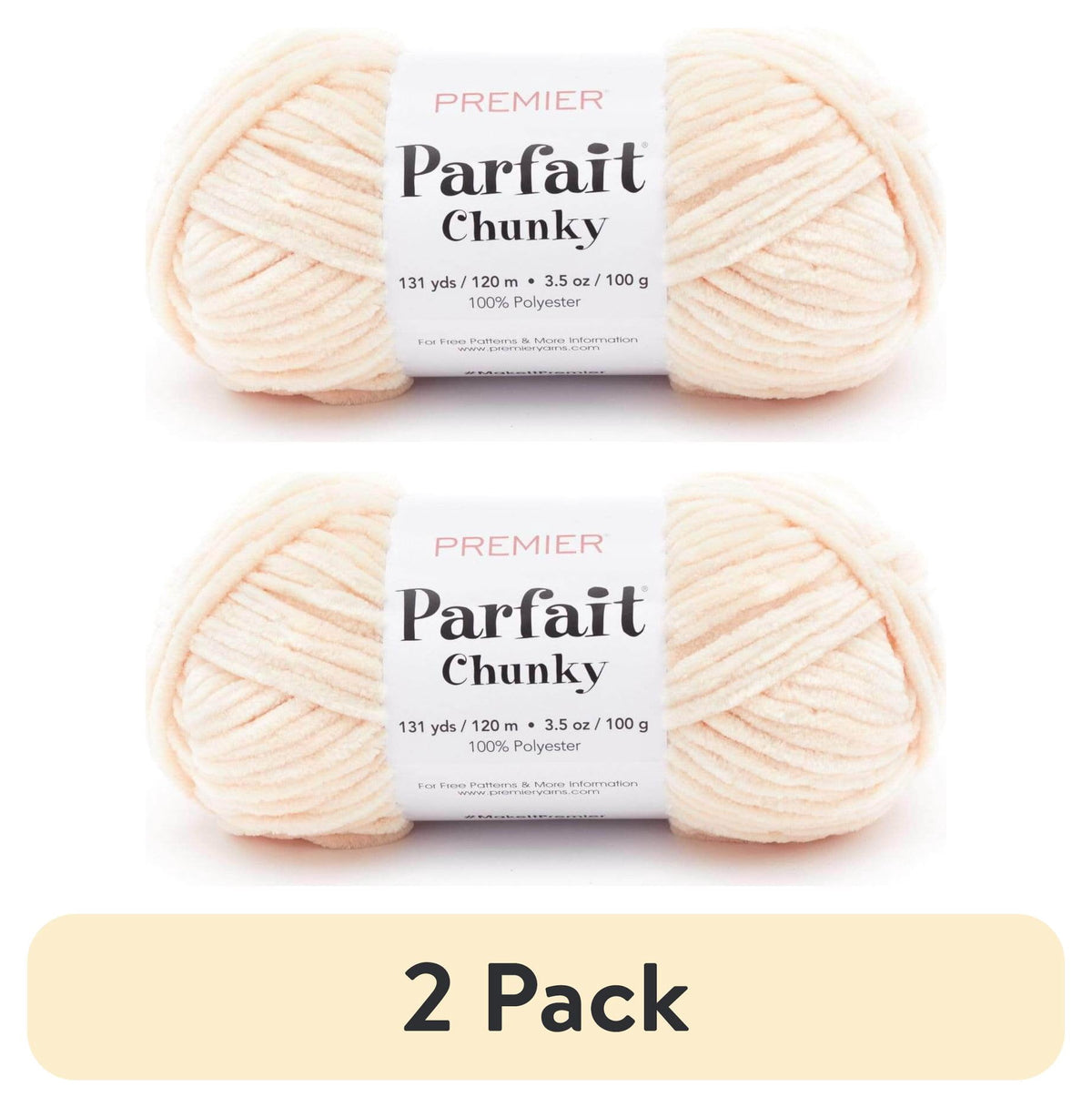 Premier Yarns - Parfait Chunky - 3.5oz 131yds - Super Bulky 6 Weight - Polyester Chenille