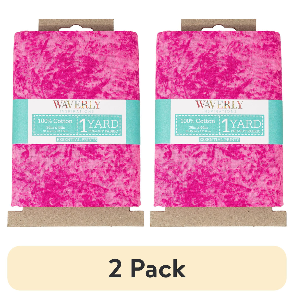 Waverly Inspirations 1 Yard Cut 100% Cotton Sewing & Craft Fabric, Batik Magenta, 44 in Wide