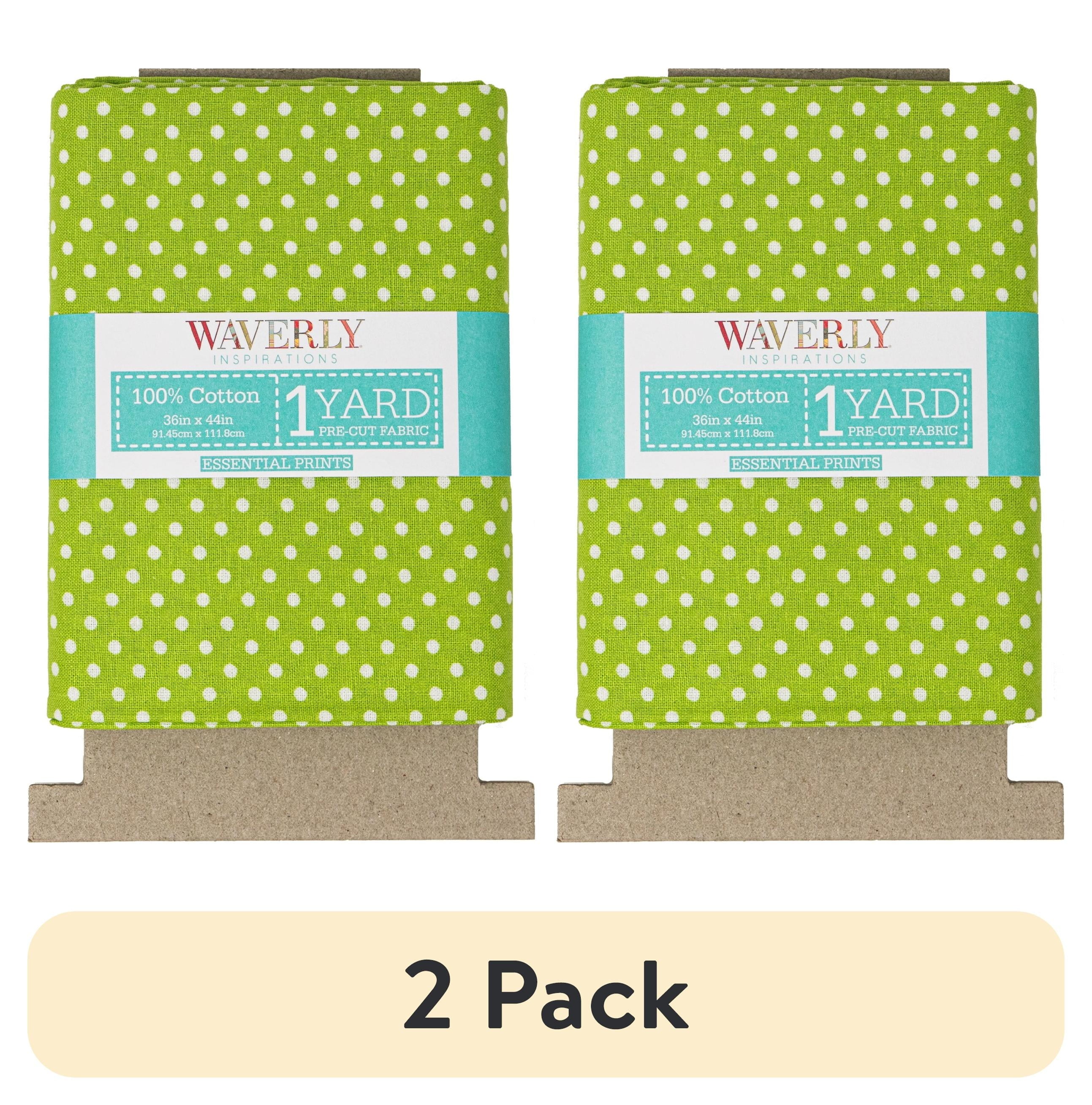 Waverly Inspirations Sewing & Craft Fabric, 1 Yard Cut, 100% Cotton, Dot Grass, 44 in Wide
