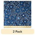 (2 pack) Waverly Inspirations Sewing & Craft Fabric, Bandana Ink Lapis, 1 Yard Precut, 100% Cotton, 44 in Wide, for Quilting & Sewing