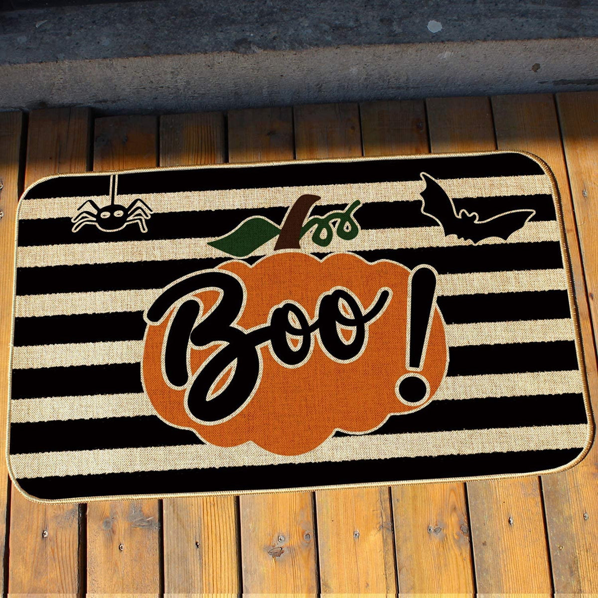 Halloween Doormat Decor -Boo!- Funny Halloween Rug