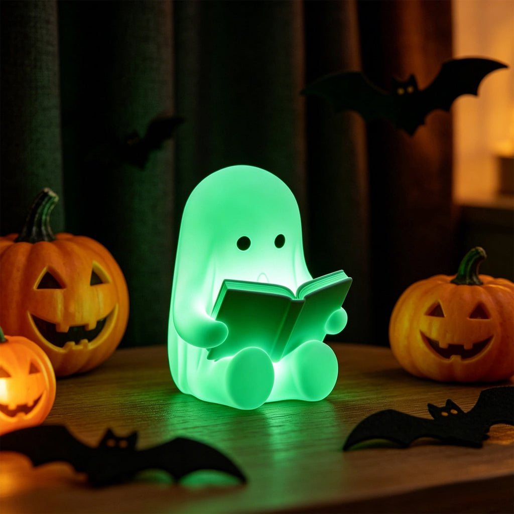 Qocolcyl 2 Pack Halloween Skeleton Lights Decorations, Halloween Candles Lamp Decoration Ornament Indoor Outdoor, Halloween Scary Decor for Home Room Table Outside Yard Lawn Garden Party Supplies
