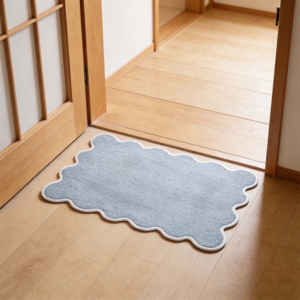 Lypsnake Natural Coco Coir Doormat - "Love Grows Here" Printed with Delicate Floral Pattern, Non-slip Absorbent Entry Mat for Home Entrance Porch Patio and Outdoor Decoration