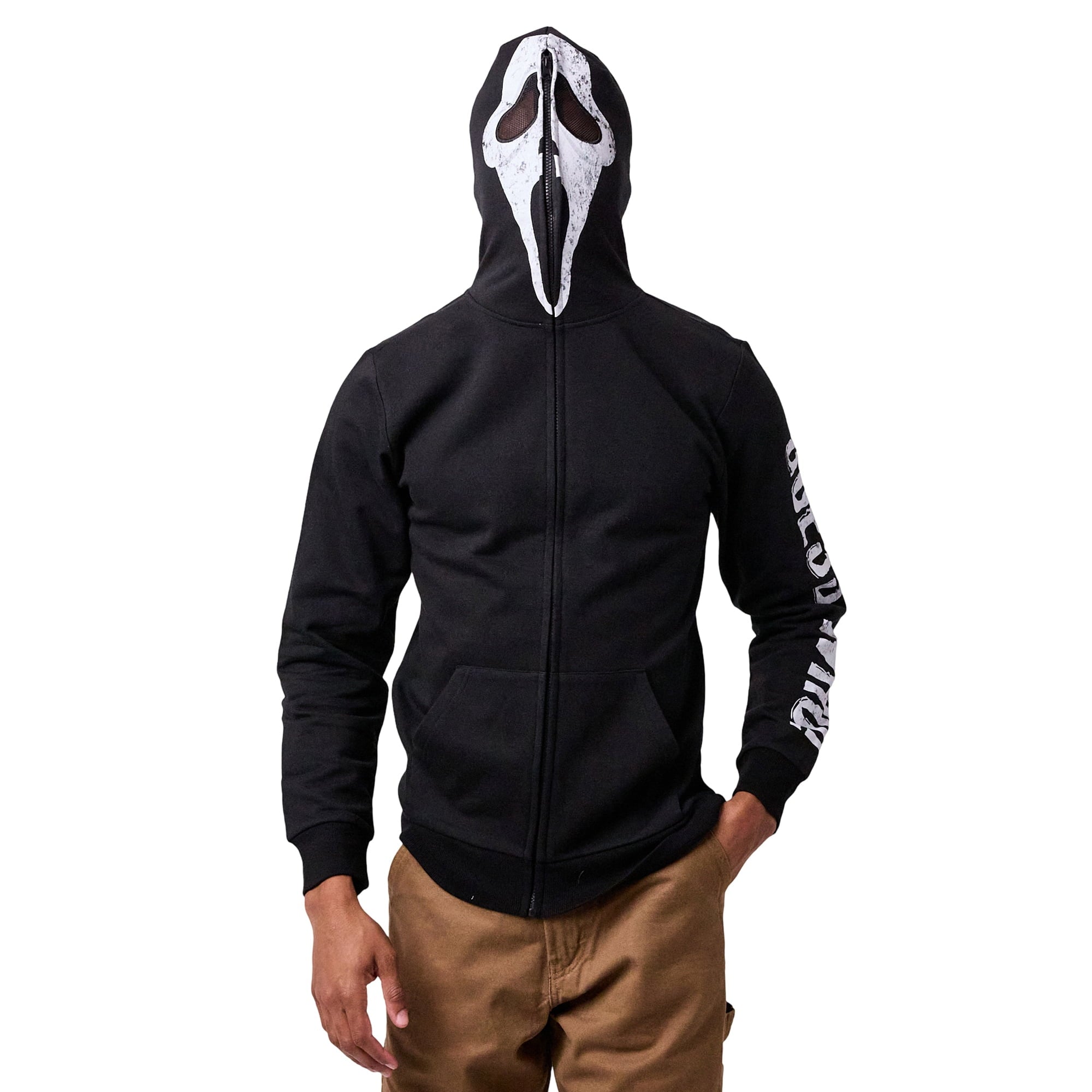 Ghostface Men's Full-Zip Cosplay Hoodie -XL