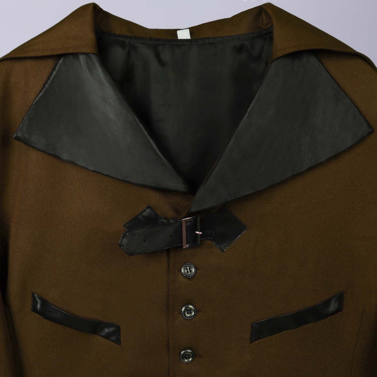 QATAINLAV Men's Vintage Steampunk Gothic Victorian Jacket Medieval Renaissance Pirate Frock Coat Formal Tuxedo Halloween Costumes Birthday Gifts Coffee S