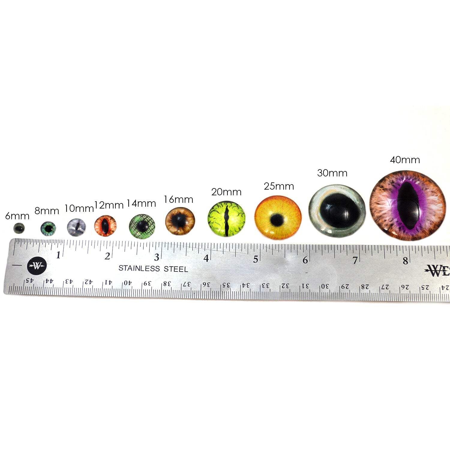 Burst of Colored Smoke Changing Animated Glass Eyes
