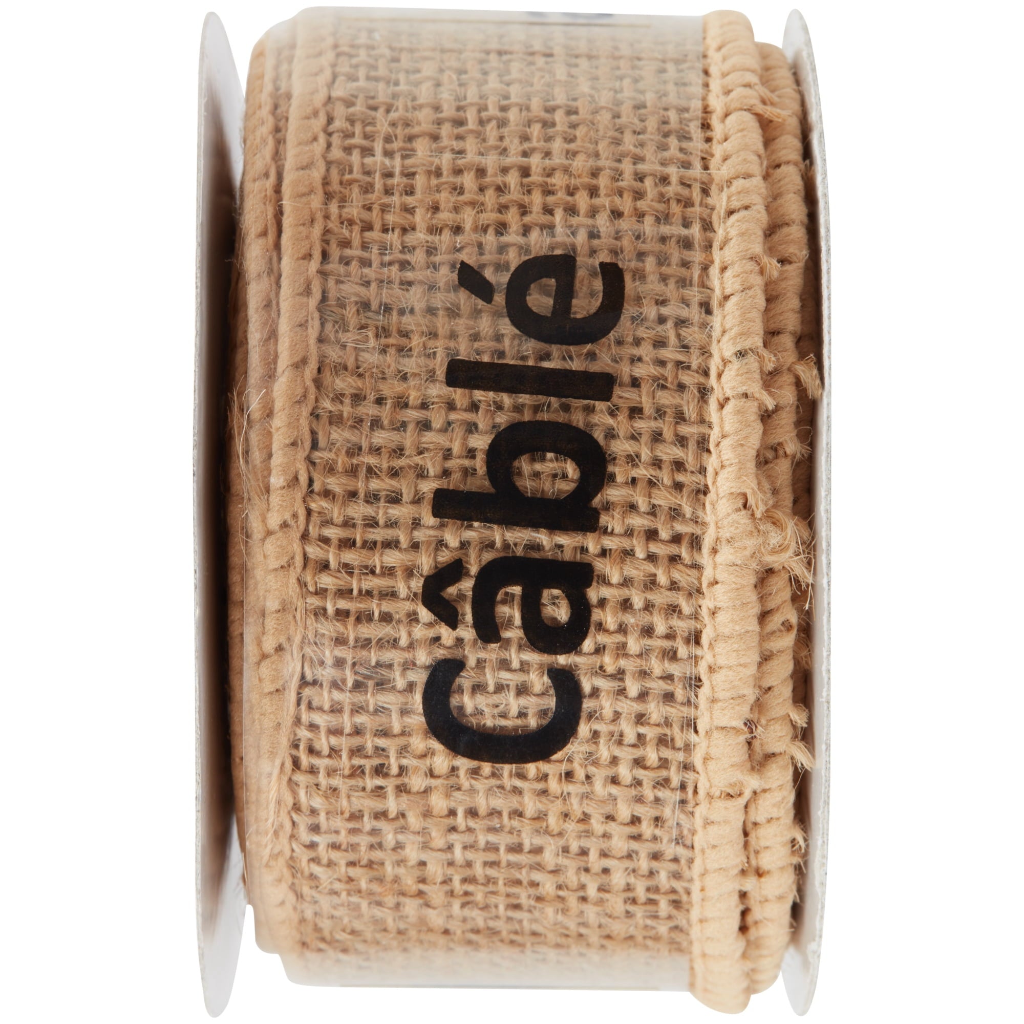 Offray Ribbon, Natural 2 1/2 inch Woven Burlap Ribbon for Crafts, Gifting, and Wedding, 9 feet, 1 Each