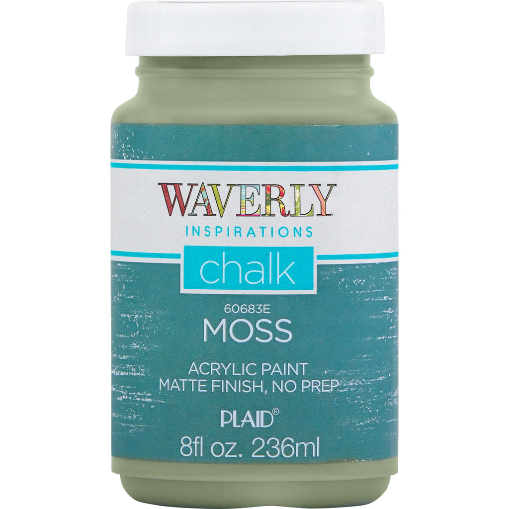 Waverly Inspirations Chalk Paint, Ultra Matte Finish, White, 8 fl oz