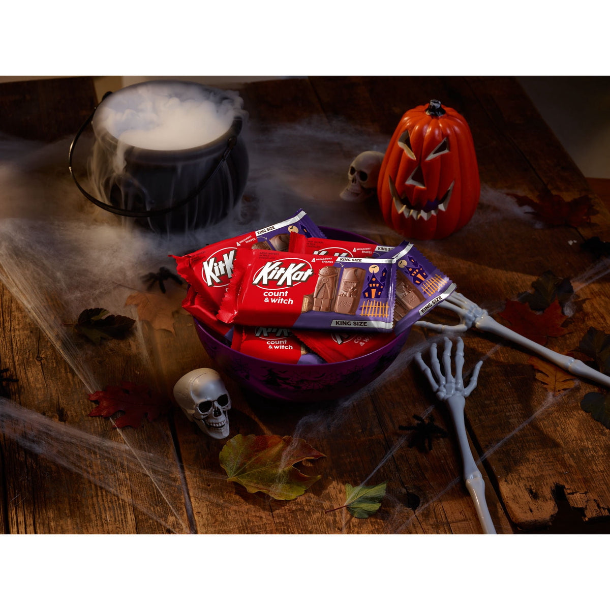 Kit Kat® Milk Chocolate Wafer Count and Witch King Size, Candy Bar, 3 oz