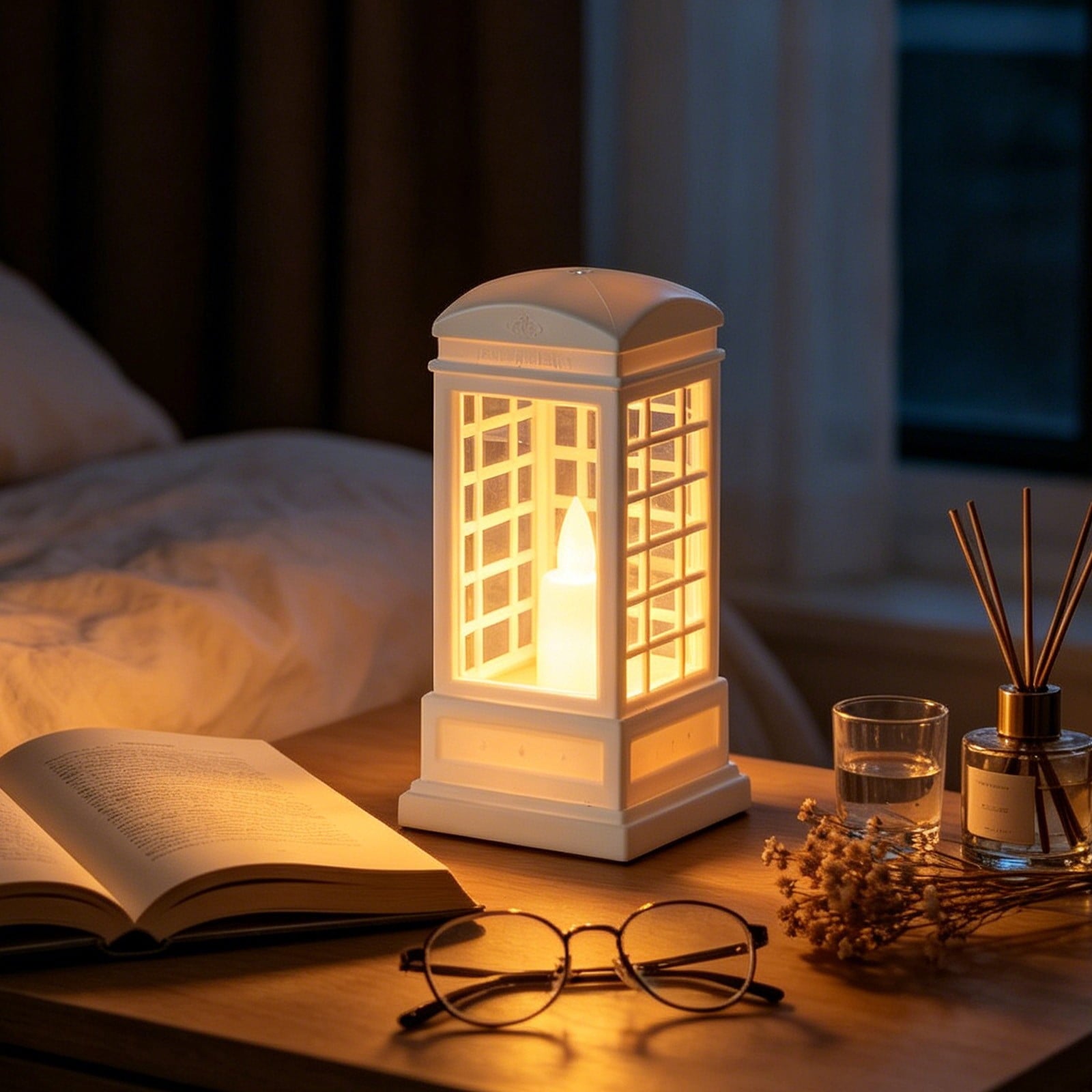 Djiypn Mini Lanterns 2Pack LED Small Lanterns Decorative Indoor Outdoor Hanging Lantern Decorative Candle Light Farmhouse Decor for Weddings Western Camping Party Halloween Christmas Decorations