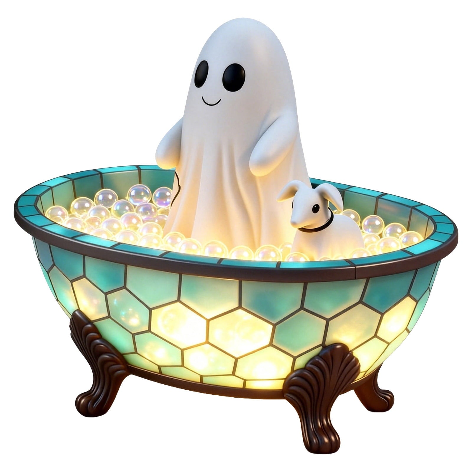 YZEGDCH Halloween 3D Ghost Campfire Flickering Night Light 2 Funny Roasting Marshmallows at Campfire LED Electric Faux Flameless Campfire Nightlight Funny Halloween Decor