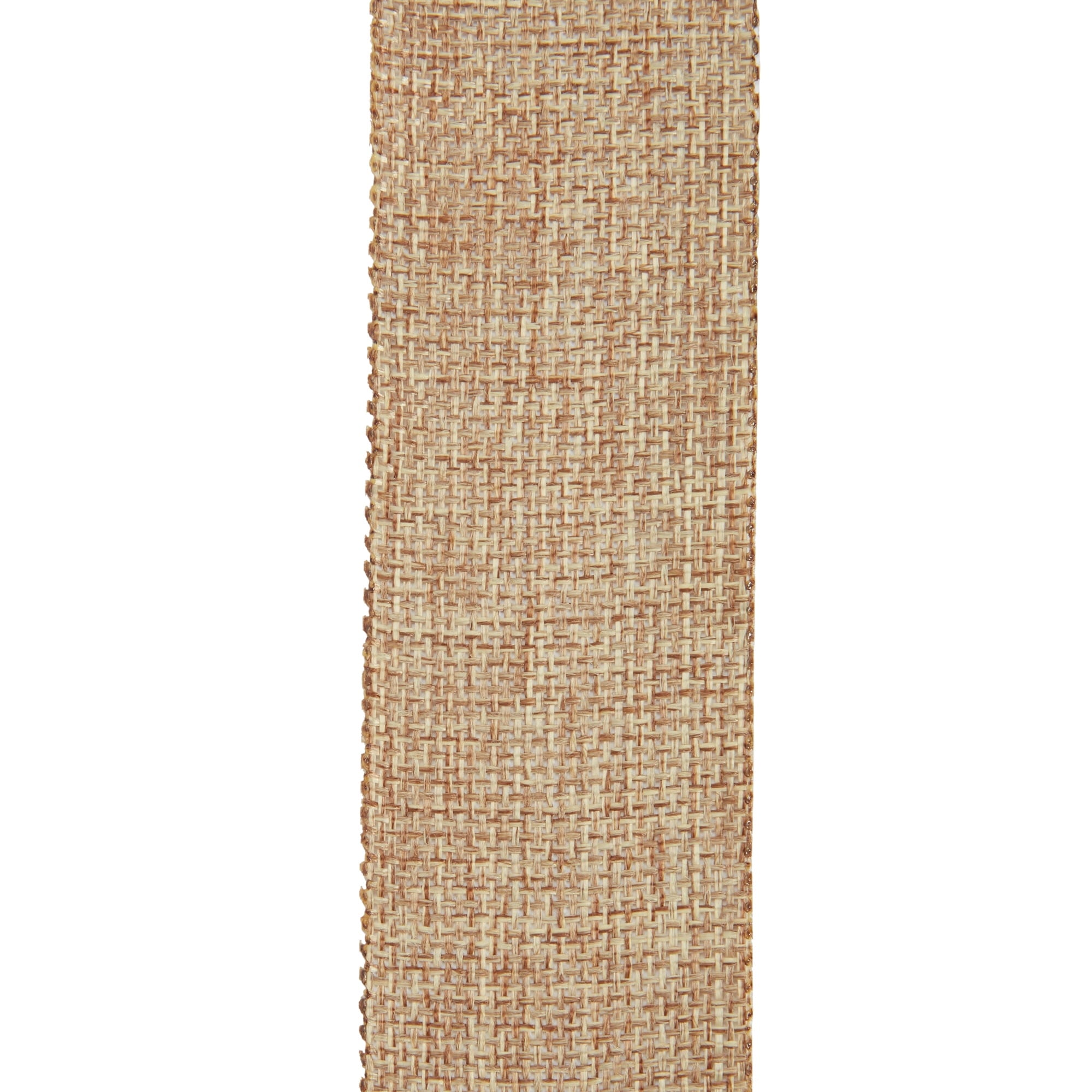Offray Ribbon, Torrid Orange 1 1/2 inch Woven Burlap Woven Ribbon, 9 feet
