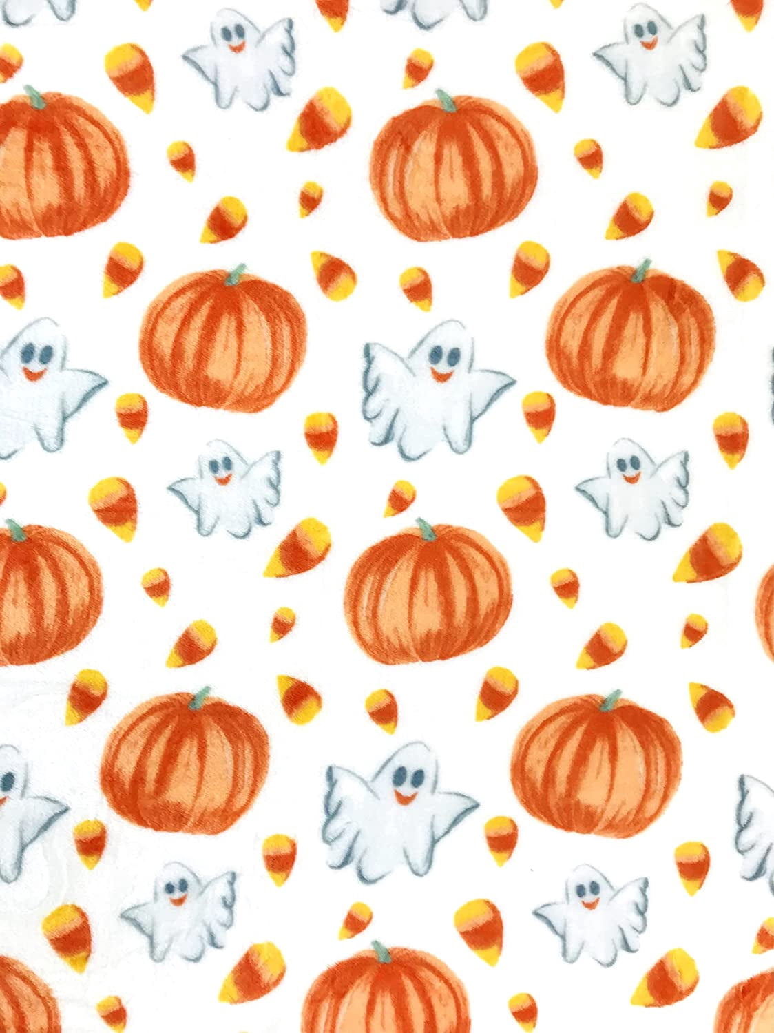 Serafina Home Halloween Throw Blanket: Fuzzy Boo! Jack O'Lantern Spider Webs Skull and Black Cats Print on Velvet Fleece for Sofa Bed Couch Chair Dorm