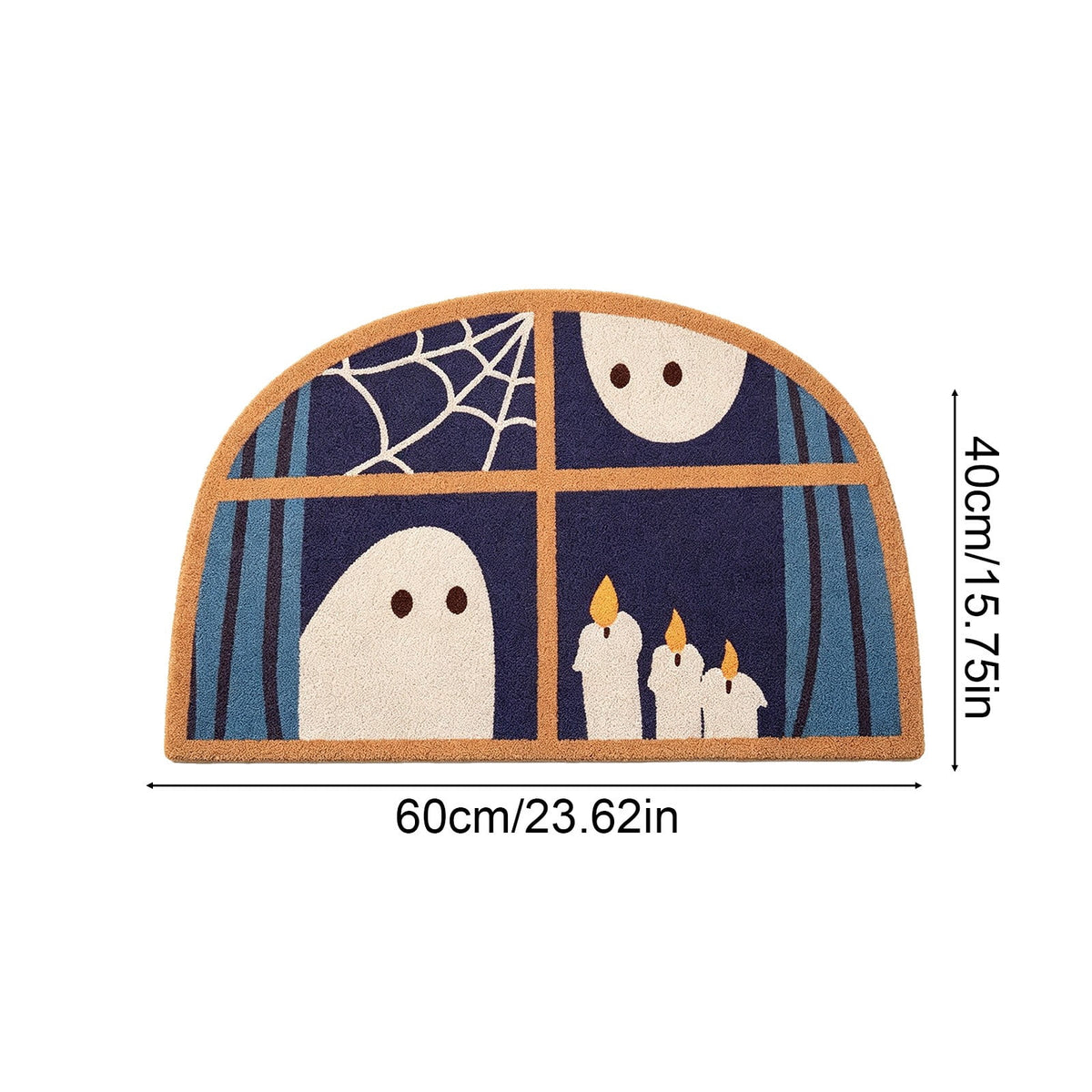 Yhmxh Halloween Bathroom Rugs, Halloween Pumpkin Bath Mats, Farmhouse Halloween Rugs for Bathroom Decorations for The Home, Holiday Cute Pumpkin Decor Non-Slip 15.7x23.6 Inches