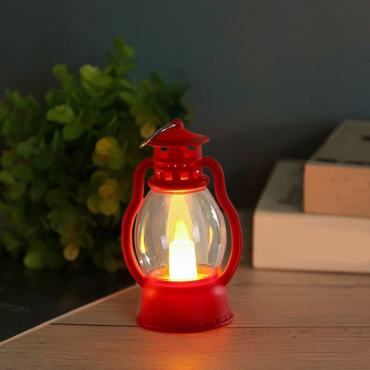 Djiypn Mini Lanterns 2Pack LED Small Lanterns Decorative Indoor Outdoor Hanging Lantern Decorative Candle Light Farmhouse Decor for Weddings Western Camping Party Halloween Christmas Decorations
