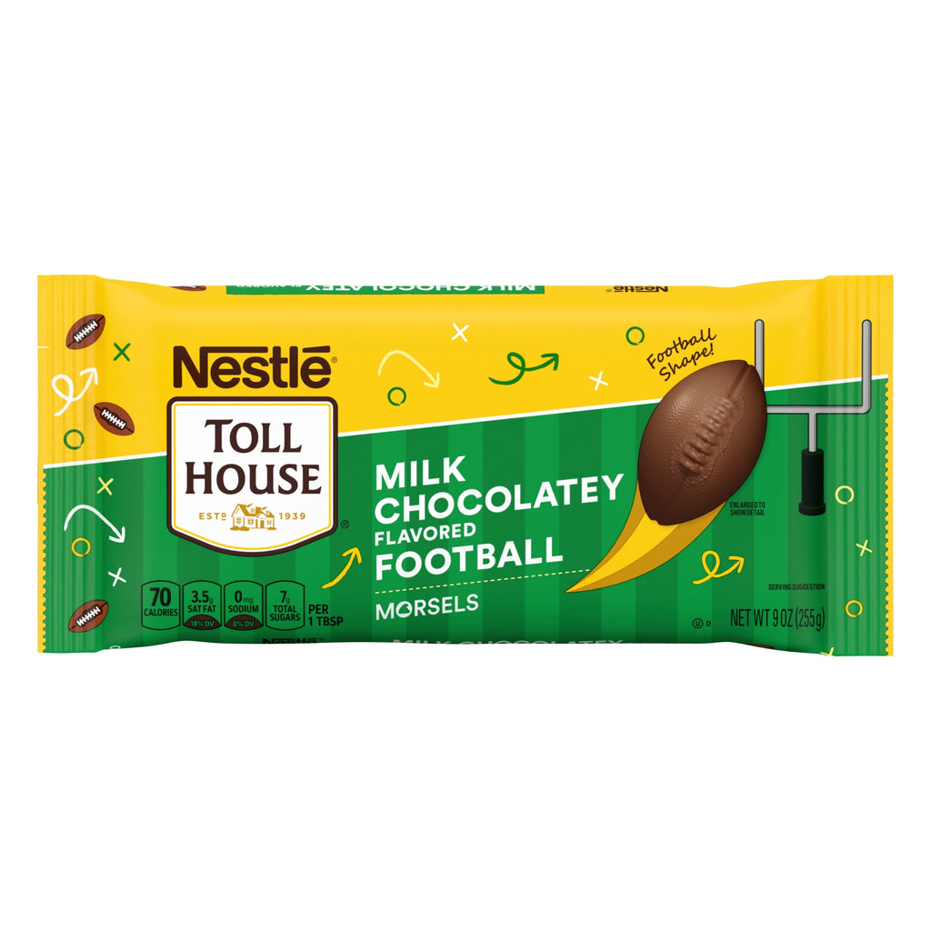Nestle Toll House Milk Chocolatey Flavored Football Morsels, Baking Chips, Chocolate Chips 9 oz